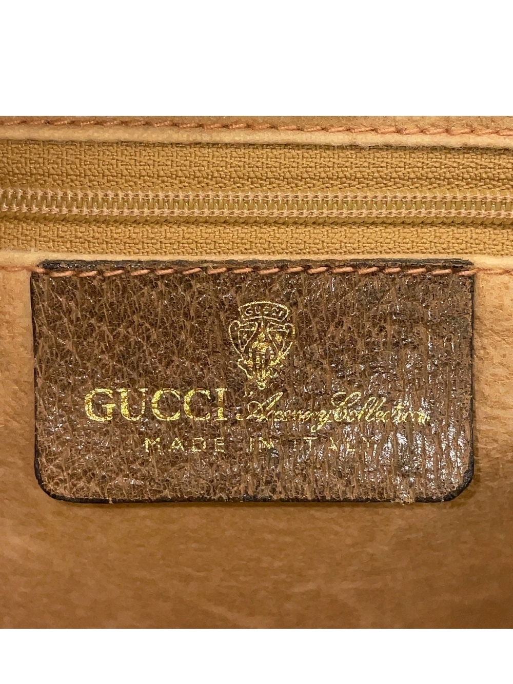 Gucci Brown GG Supreme Tote with Signature Web Stripe - Picture 15 of 16